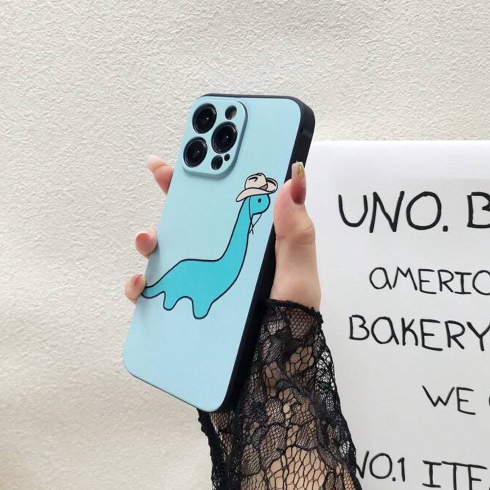 ⚠️Clearance iPhone 15 Blue Dinosaur Phone Case - Picture 4 of 5